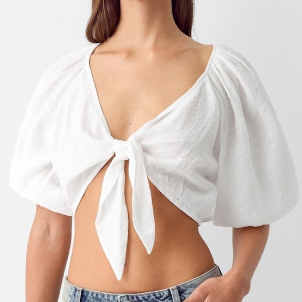 Zara Crop Tie Top